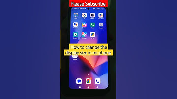 How to change the display size in mi phone #mi #shorts #displaysize