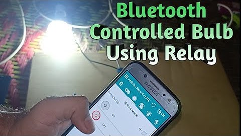 Light Bulb Controlled By Bluetooth Using Relay with Arduino || Inspiring Technology ||