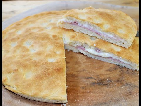 Video: Pizza Lievitata Con Prosciutto E Pancetta Al Forno. Ricetta Passo Passo Con Foto