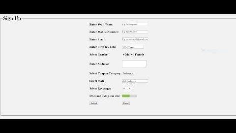 HOW TO CREATE FORM USING HTML5 FORM ELEMENTS