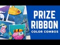 "Prize Ribbon" color combos | 5 cards