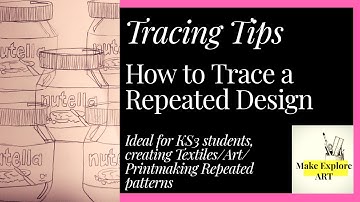 How to Create a Repeated Traced Pattern, Tracing Image, Ideal for Art, Textiles,Design #gcseart