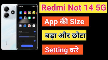 Redmi Note 14 5G App ka size Chota Kaise Kare | Change Android App Icon Size Redmi Note 14 5G
