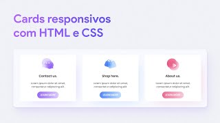 Cards Responsivos com HTML e CSS