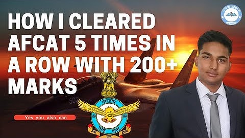 AFCAT 2-2021 strategy | How I cleared AFCAT 5 times in a row |