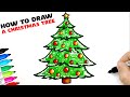 How to draw a Christmas Tree for New Year 2021