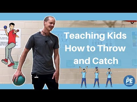 Teaching Underhand Throwing and Catching Skills in #Physed |Cues and Station Activities|