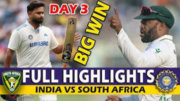 FULL HIGHLIGHTS | INDIA VS SOUTH AFRICA 1ST TEST MATCH DAY 3 | IND VS SA