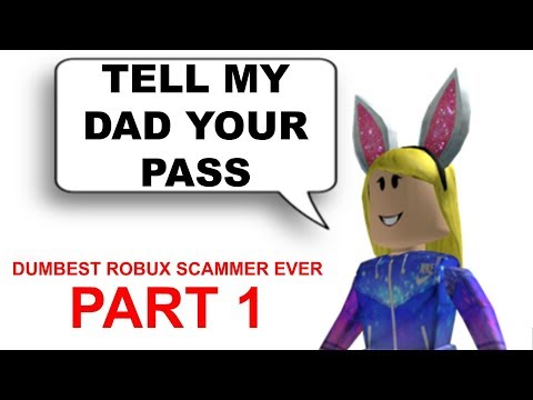 The Dumbest Robux Scammer On Roblox Part 1 Youtube - lets play roblox dumb scammer 1 typical gaming roblox