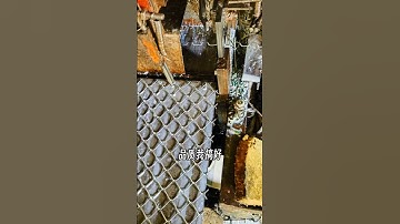 look this machine can produce so small hole chain link fence. and good performance