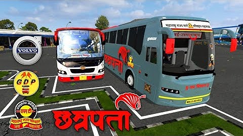 MSRTC छत्रपती Volvo Bus|Bussid