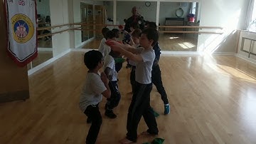 Children Kung Fu Practicing Horse Stance Video 1 Praying Mantis Sifu Bryan Barnes