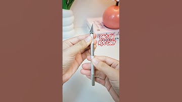 Cách thay lưỡi dao tỉa, dao rọc giấy, washi tape; dao này bén lắm mà dá rẻ bất ngờ nè