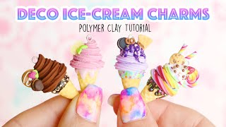 Deco Ice-Cream Waffle Cones│4 in 1 Polymer Clay Tutorial
