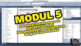 Modul 5 - Membuat Database pada SQLSERVER dan Menghubungkan SQLSERVER dengan Visual Studio