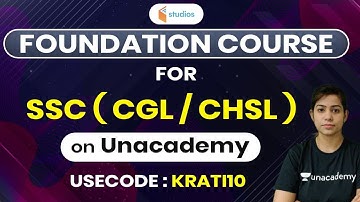 SSC Exams 2020 | CGL | CHSL | For All Government Exams | GS with me On Unacademy by Krati Ma