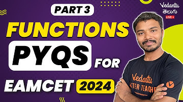 Functions Class 11 | Most Expected PYQs | EAMCET Maths | Part 3 | EAMCET 2024 / 2025
