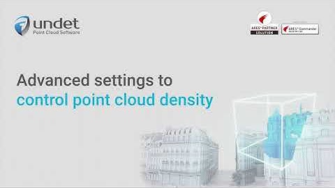Controlling point cloud density with advanced settings
