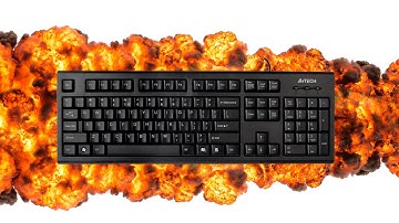 Клавиатура проводная A4Tech KR-85 Black USB. Анбоксинг.