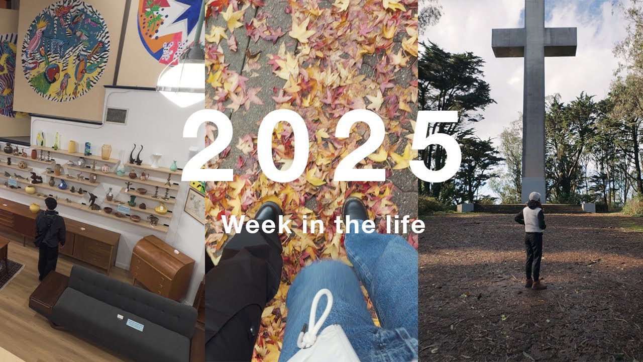 Последнее видео 2025 года | Неделя из жизни (Кафе, кожаные куртки, винтажная мебель, гора Дэвидсон)