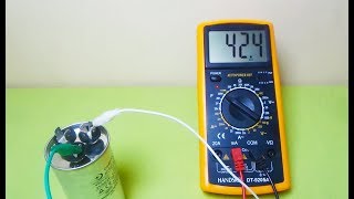 Air conditioner capacitor test