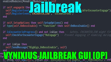 Jailbreak |Hack/Script| VYNIXIUS JAILBREAK GUI [OP] |