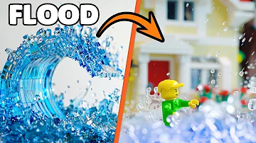 Recreating NATURAL DISASTERS in LEGO