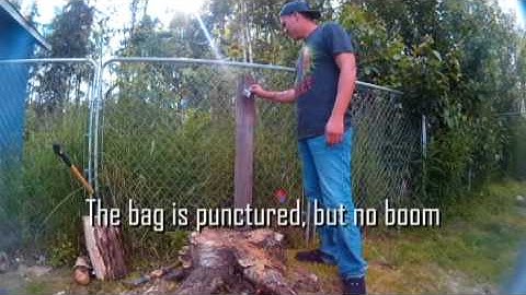 Sonic Boom RIMFIRE EXPLODING TARGET! Air Rifle Detonation