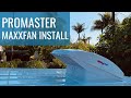 MaxxFan Vent Install! Ram ProMaster Van Build Conversion - Episode 3 | Jason Klunk