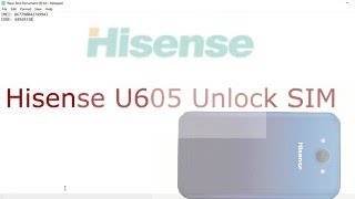 Hisense U605 SIM Unlock how to unlock sim card locked by pin