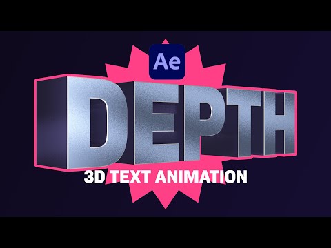 3D Text Animation in After Effects | Tutorial
