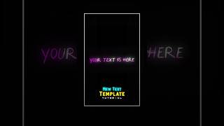 CapCut New Text Template Tutorial 🔥🤯 | Trending Text Animation || #shorts #hceditz41
