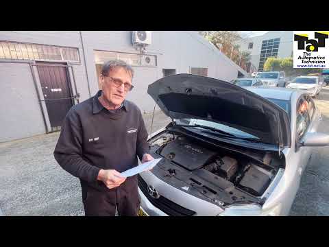 2010 Toyota Corolla with an electronic power steering fault
