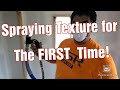 How to Spray Texture on Drywall using a Graco RTX (For the first time!)