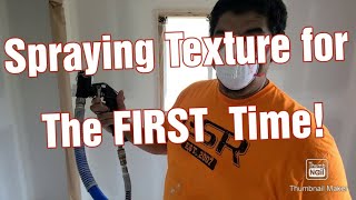 How to Spray Texture on Drywall using a Graco RTX (For the first time!)