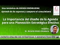 La importancia del diseño de la Agenda para una Planeación Estratégica Efectiva - Webinar