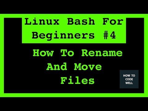 Linux Shell Tutorial 4 How To Move and Rename Files