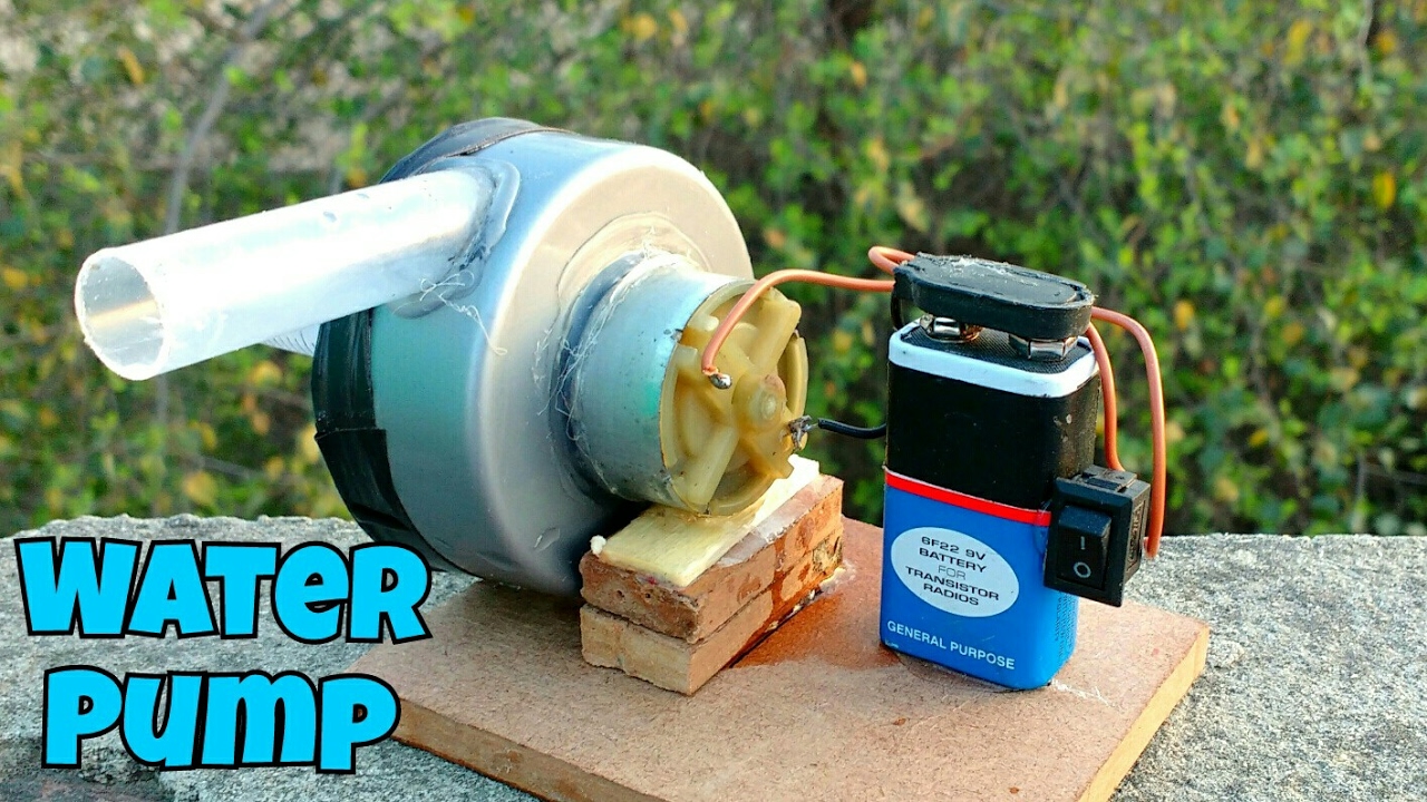 How to Make a Water Pump [Simple] YouTube