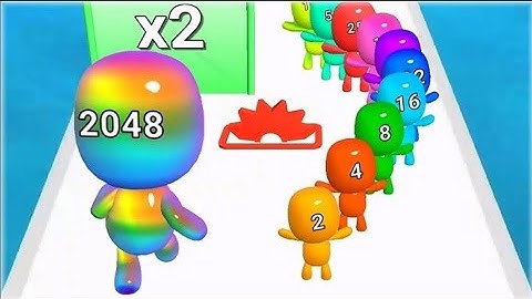 Man Runner 2048! Walkthrough Android iOS Max Levels Full GamePlay .....