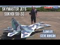 Spectacular skymaster su30 twin turbine rc jet  flown by steve johnson