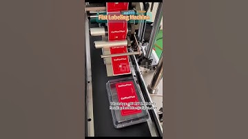 Automatic flat top labeling machine for flat bottles #labelingmachine #labelingequipment  #machine