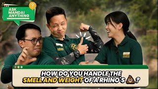 #AskMandaiAnything - We clear 300 kg of rhino poop daily!