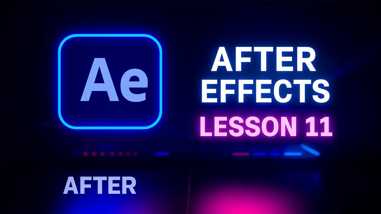 After Effects Course Intermediate Level Lesson 11 - YouTube