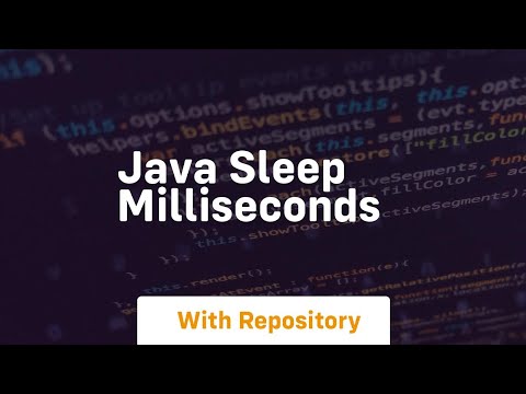 java sleep milliseconds