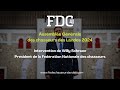 Assemble gnrale 2024  willy schraen prsident de la fdration nationale des chasseurs