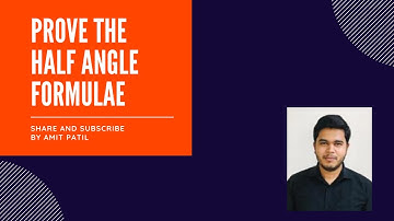 Theorem on Half Angle Formulae | 12th Trigonometric functions | #HSC #AmitPatil