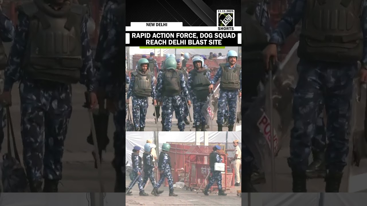 Delhi Blast: Rapid Action Force (RAF), Dog Squad reaches Delhi blast site