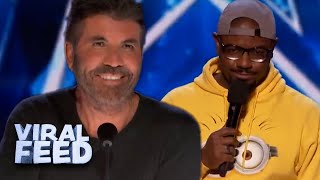 Has Any GOT TALENT Comedian Made Simon Cowell Laugh THIS MUCH? | VIRAL FEED