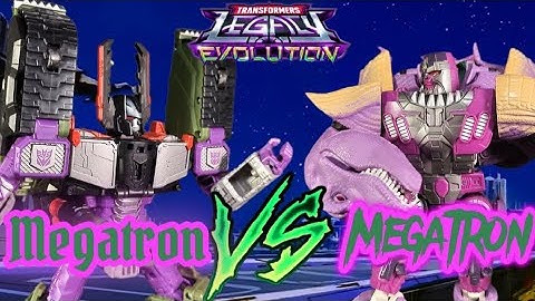 Transformers Legacy Evolution Armada Megatron vs Beast Wars Megatron [TRANSFORMERS STOP MOTION]