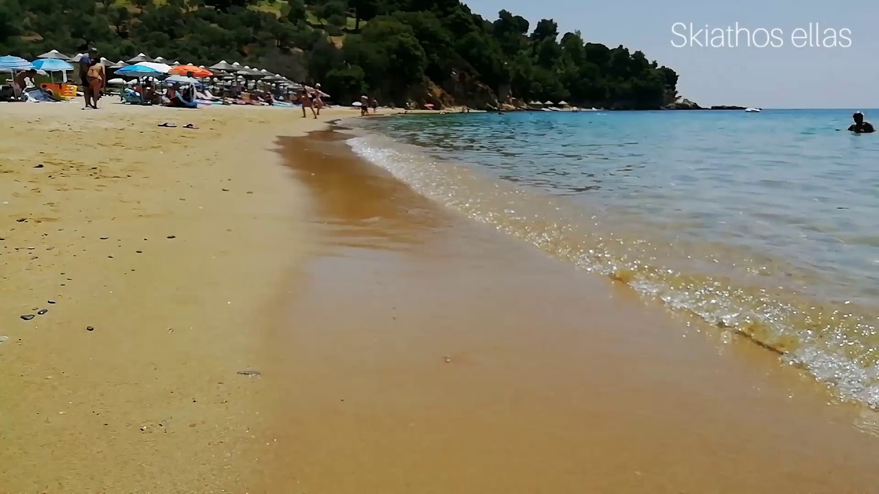 . Skiathos. Troulos Beach. Vromolimnos Beach. Summer 2019